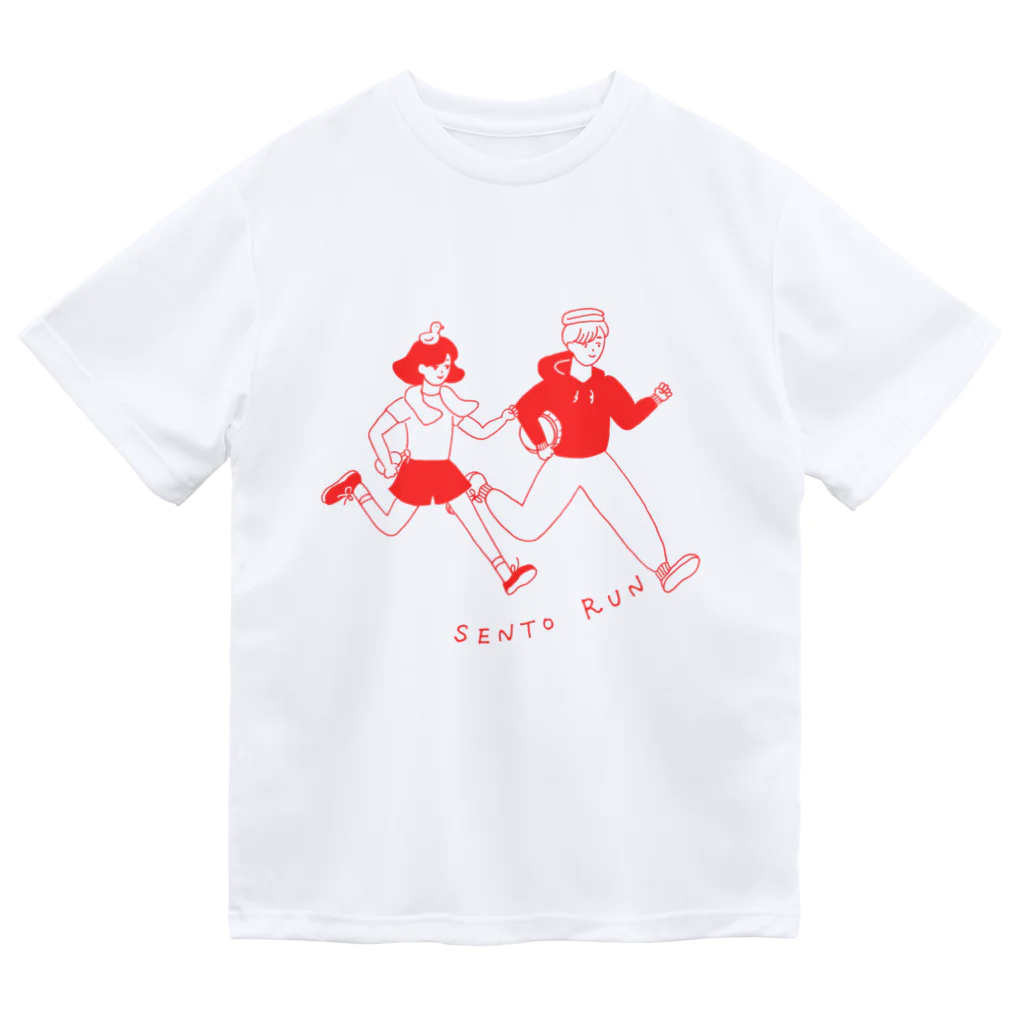 銭湯ラン.comの銭湯ランTシャツ ホワイト Dry T-Shirt
