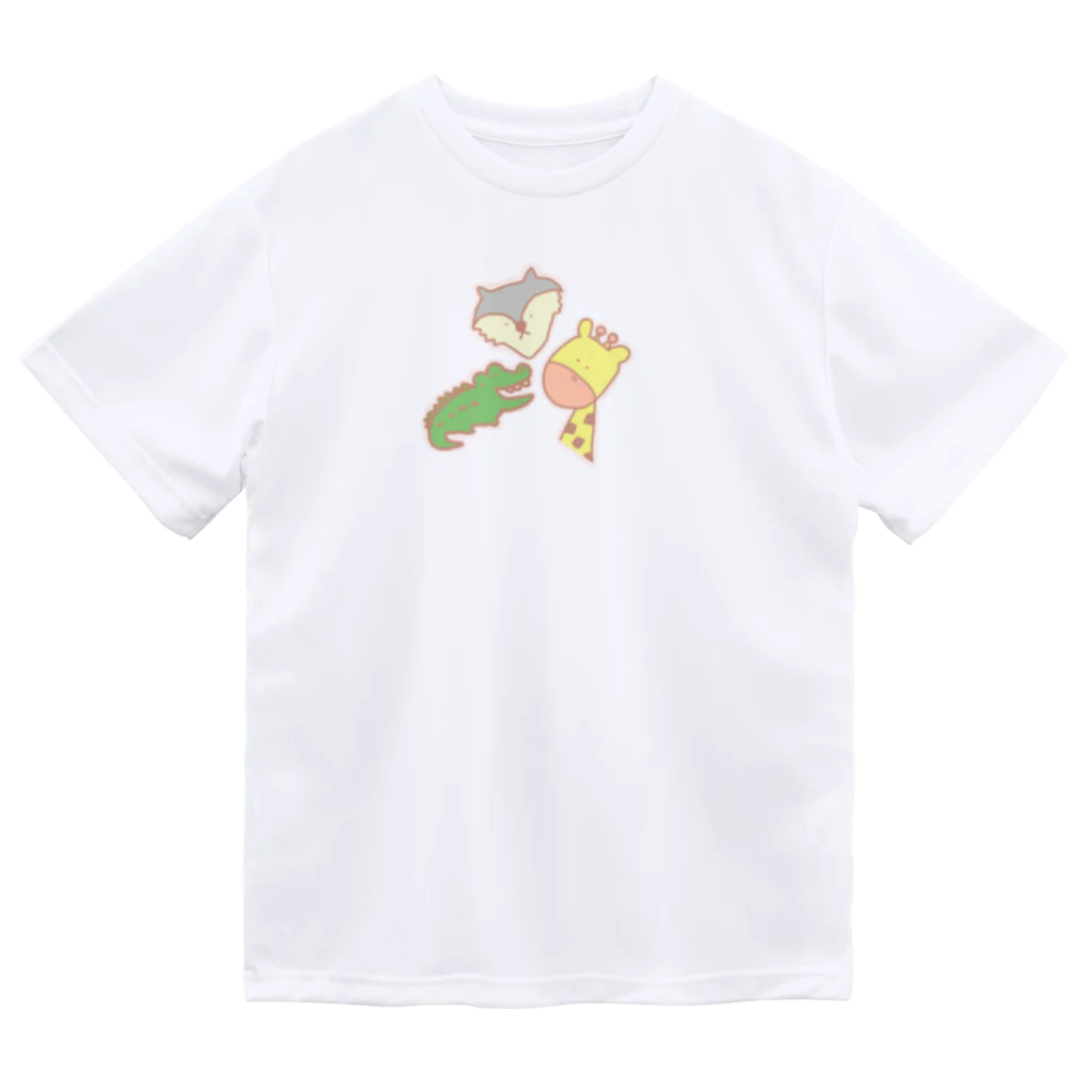 chikoショップのわに おおかみ きりん Dry T-Shirt