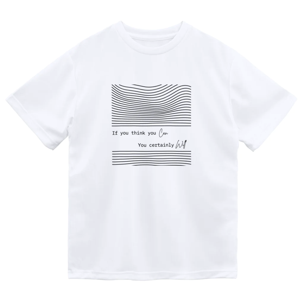 The Alburos & Co.のIf you think you Can you certainly Will Dry T-Shirt