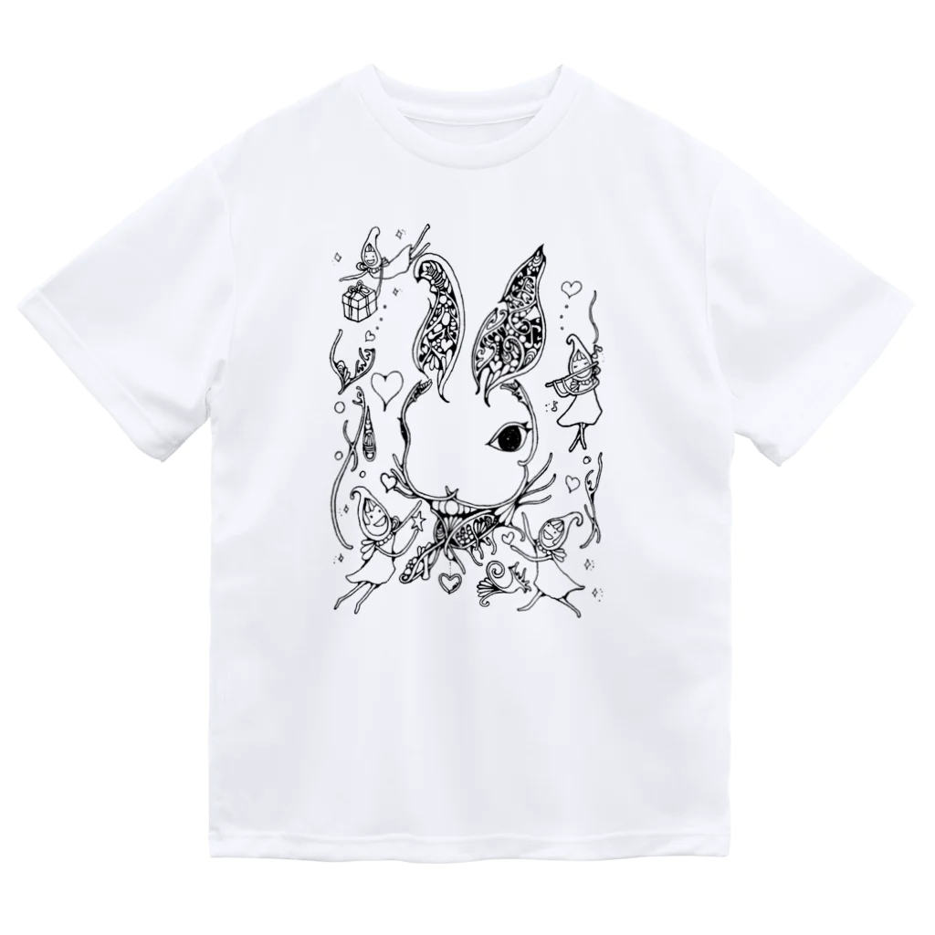 アトリエ葱のうさぎフト ドライTシャツ