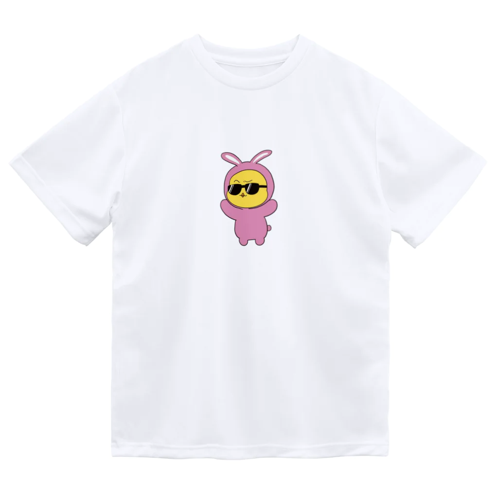 ぴよぴよのお店のブラックビヨビヨうさぎちゃん ドライTシャツ