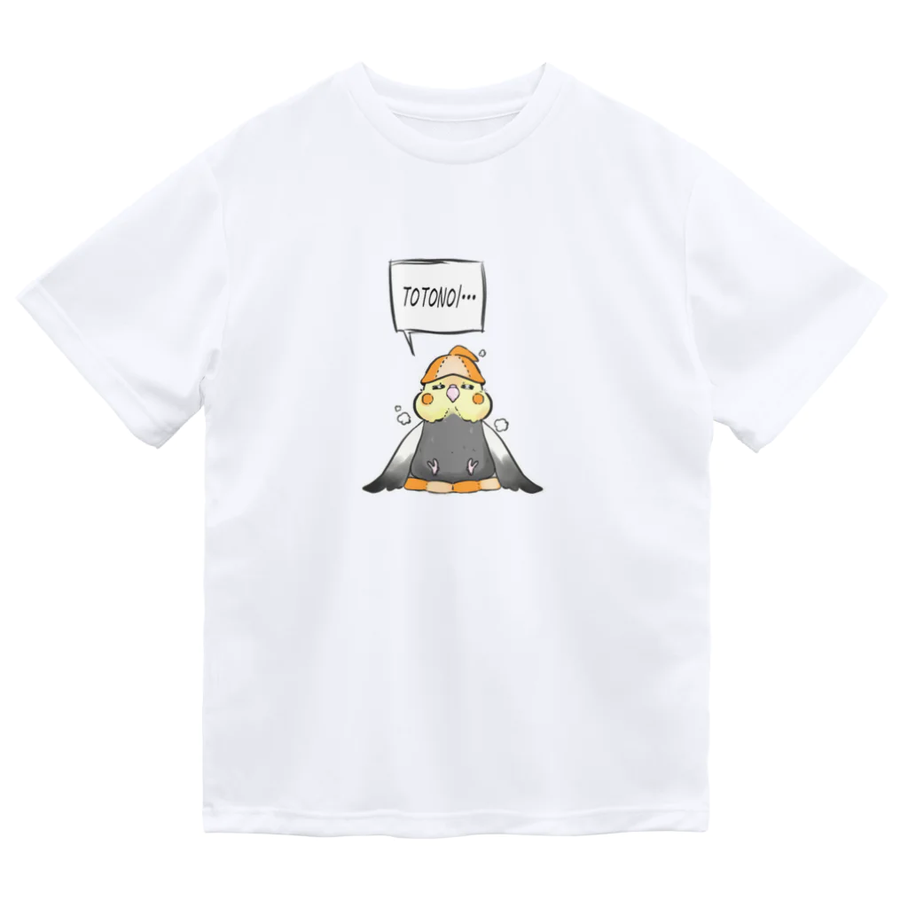 くるるのぴよらいふのサウナーオカメインコちゃん ドライTシャツ