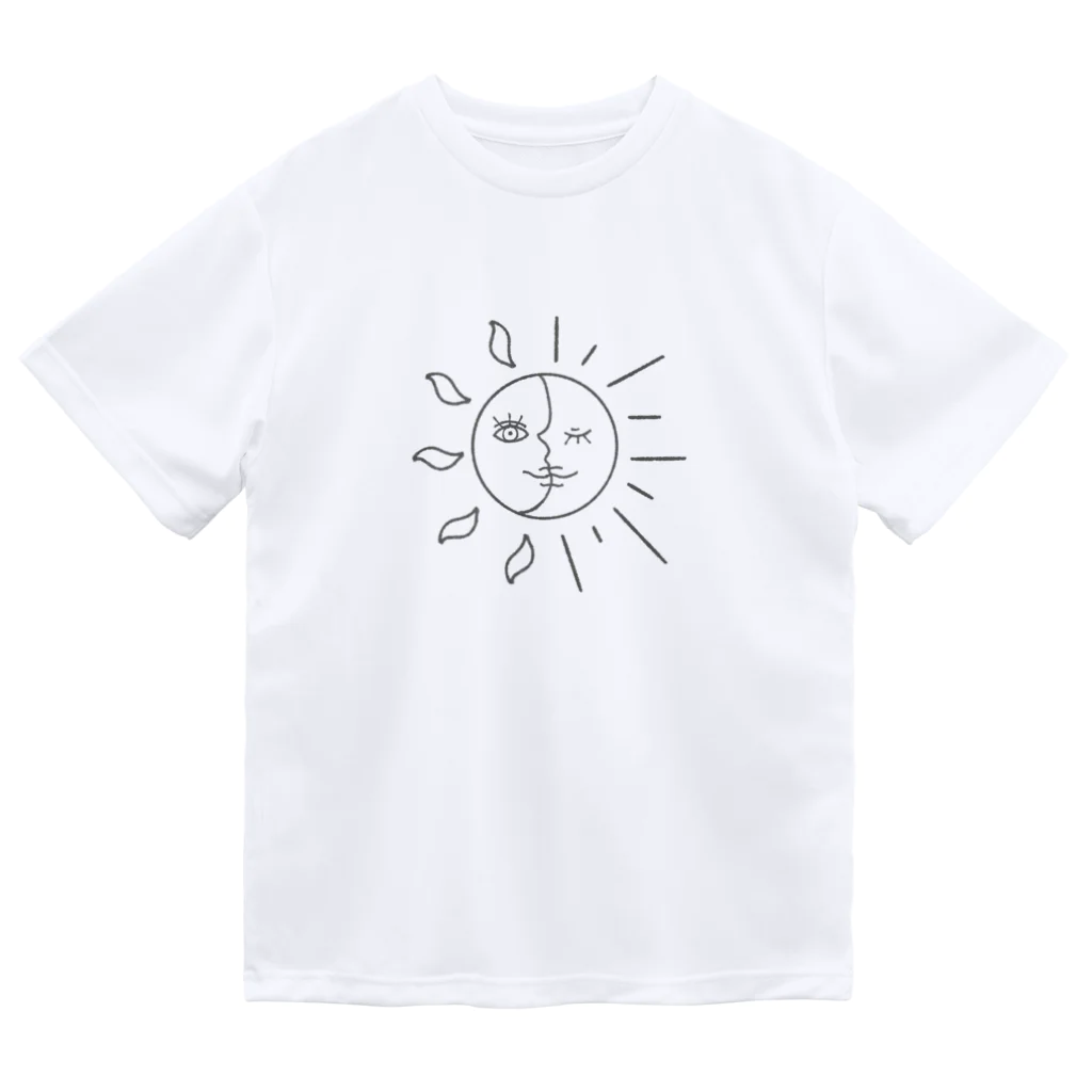 チョコミントの太陽と月 ドライTシャツ