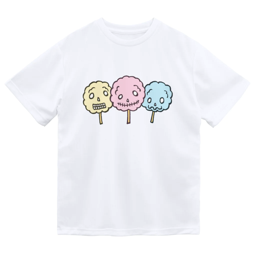 Siderunの館 B2のドクロ風味な綿菓子 ドライTシャツ