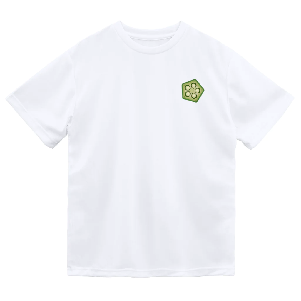kg_shopの[☆両面] オクラネバネバ【視力検査表パロディ】 Dry T-Shirt