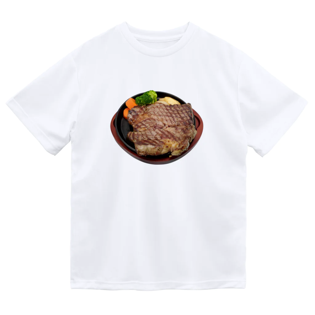 メシテロタイプ（飯テロTシャツブランド）の1ポンドステーキ Dry T-Shirt