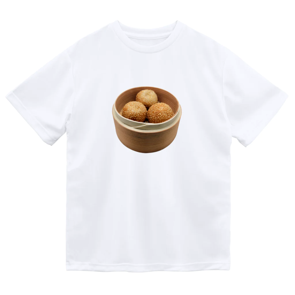 メシテロタイプ（飯テロTシャツブランド）のごま団子（芝麻饺子） Dry T-Shirt