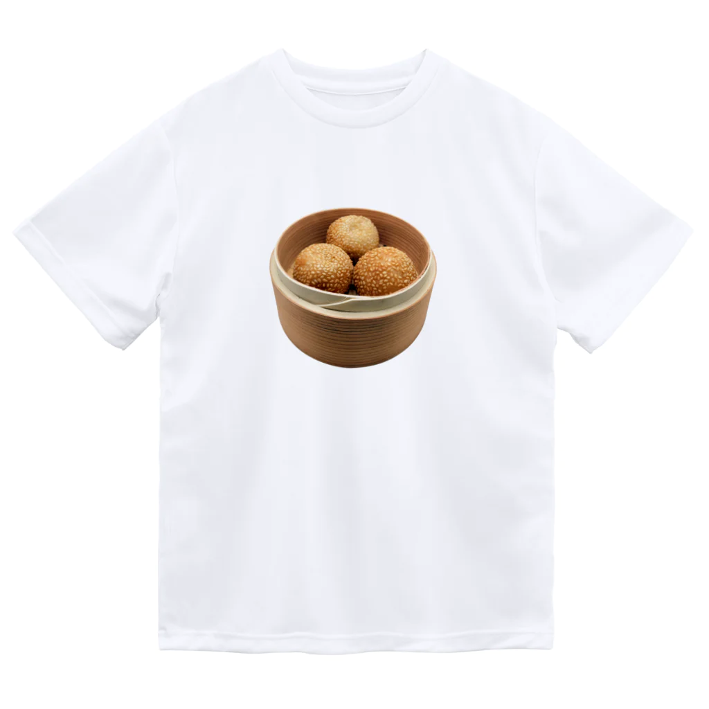 メシテロタイプ（飯テロTシャツブランド）のごま団子（芝麻饺子） ドライTシャツ