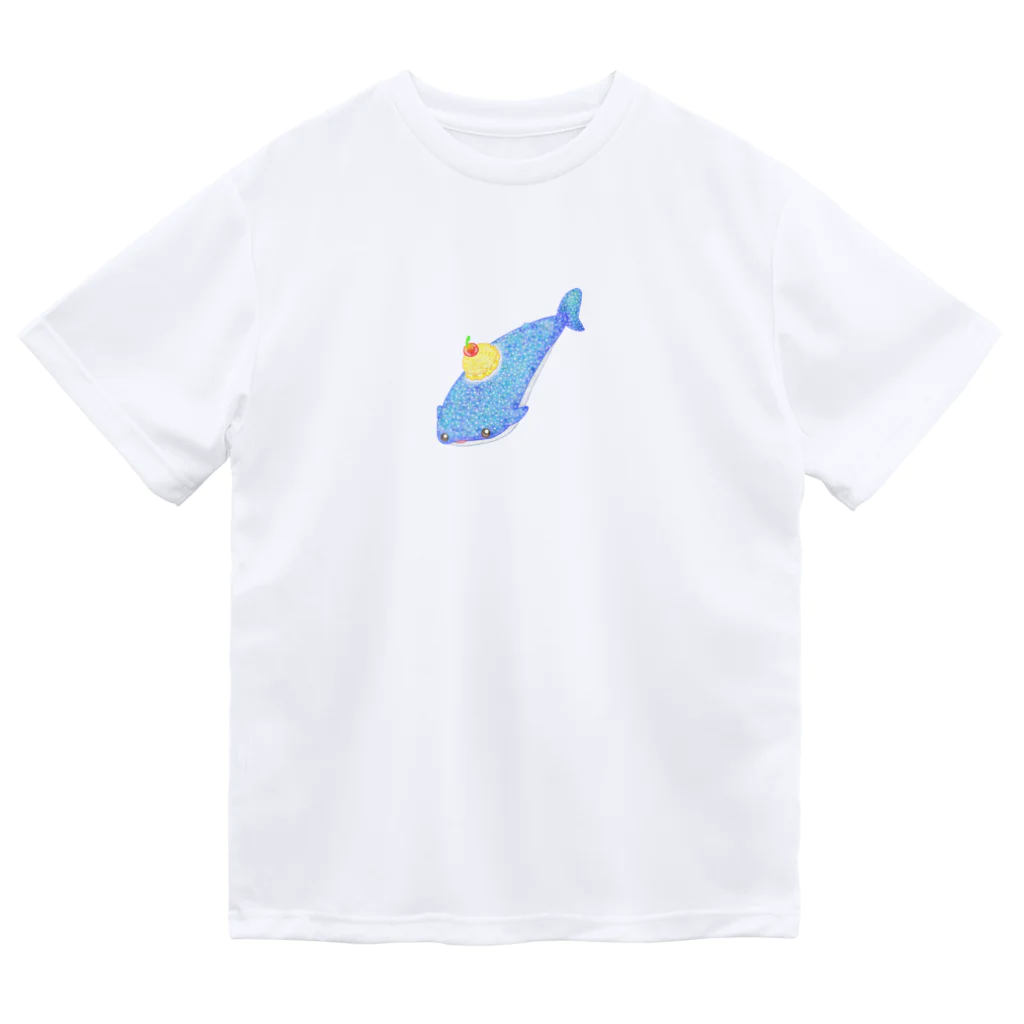 satoayaのアニマルカフェのシ―フードアニマル　クリームソーダジンベイ Dry T-Shirt