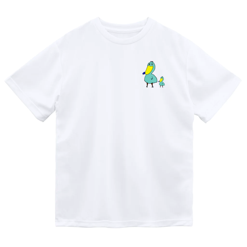 ウホウホゴリラクダのハシ•ビロ子 ドライTシャツ