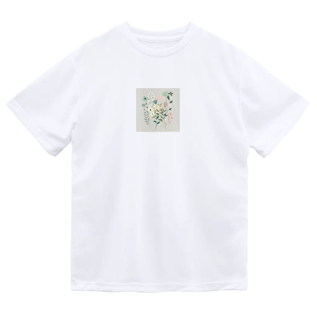 SuRa/AIイラストのPastelFlower ドライTシャツ