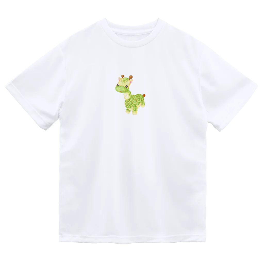 satoayaのアニマルカフェのフルーツアニマル　ラフランスキリン ドライTシャツ