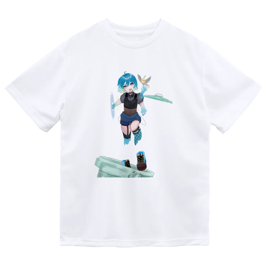 スライムバケツ店の有馬千草ママ冷音ちゃん（右手異空間B） Dry T-Shirt