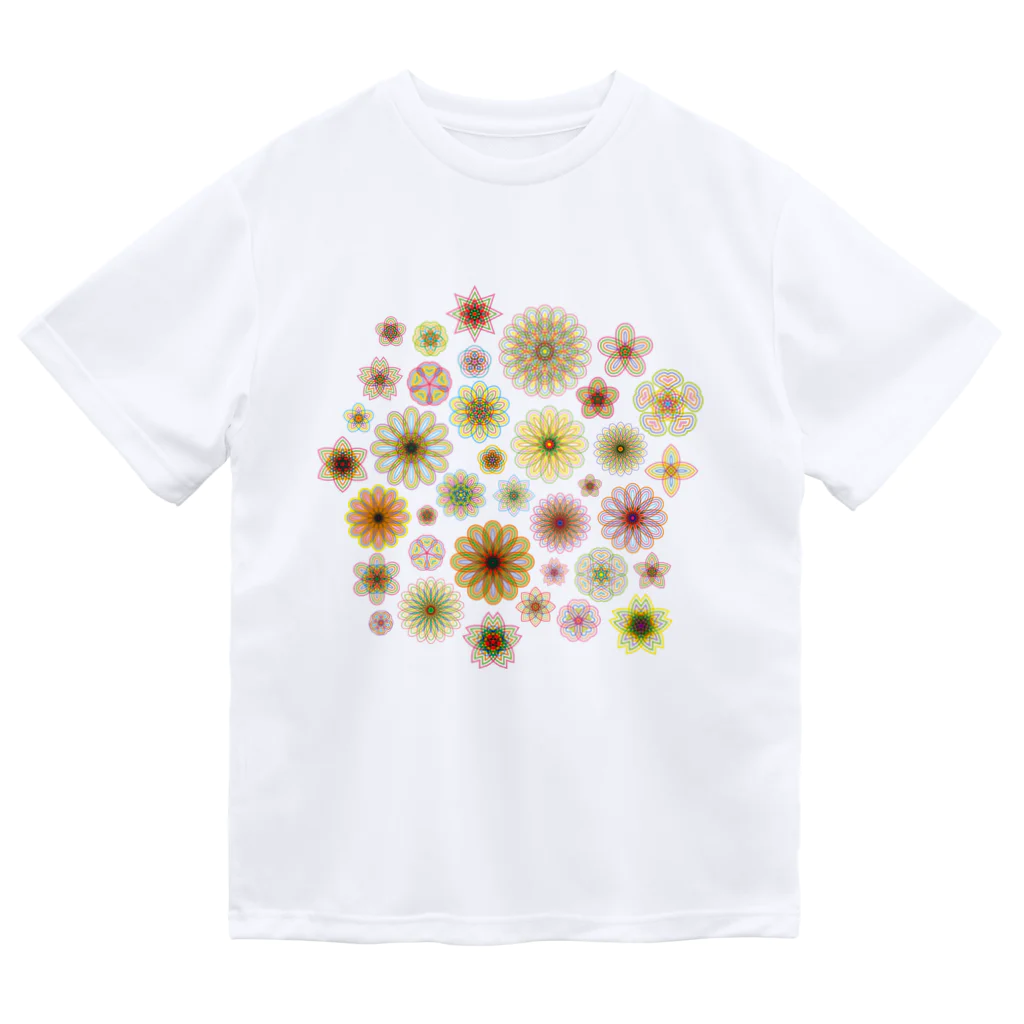 kimchinのやさしい色合いの花柄 Dry T-Shirt