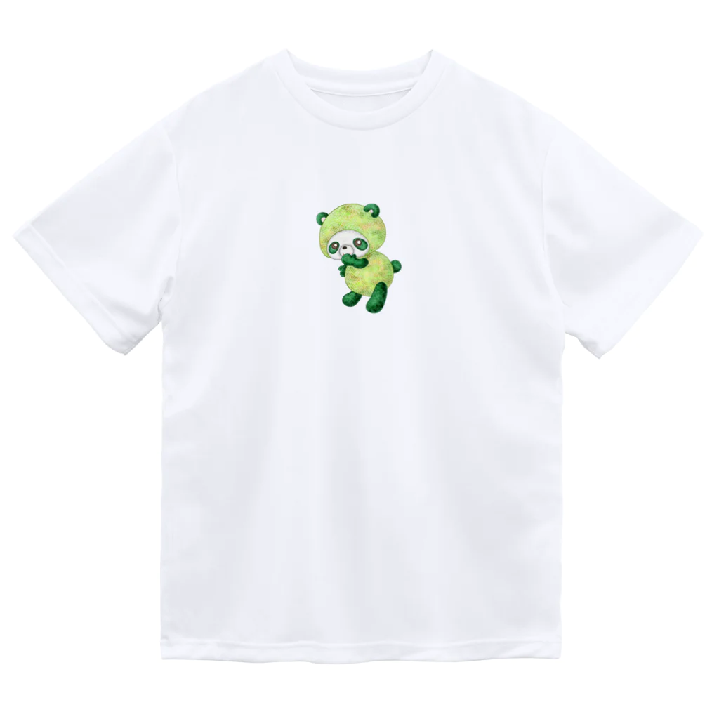 satoayaのアニマルカフェのフルーツアニマル　メロンパンダ ドライTシャツ