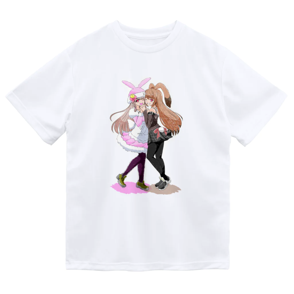 ｃｏｒｏｍｏ@ポケ活他色々のトゥーンベリーズ「ウイッシュピース」と「アイドリングベリー」ヒトバージョン ドライTシャツ