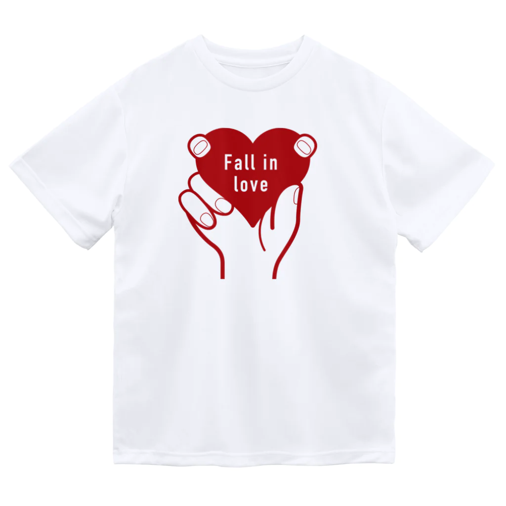 t-shirts-cafeのFall in love Dry T-Shirt