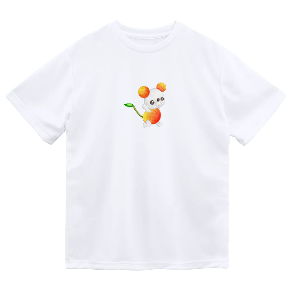 satoayaのアニマルカフェのフルーツアニマル　サクランボネズミ Dry T-Shirt