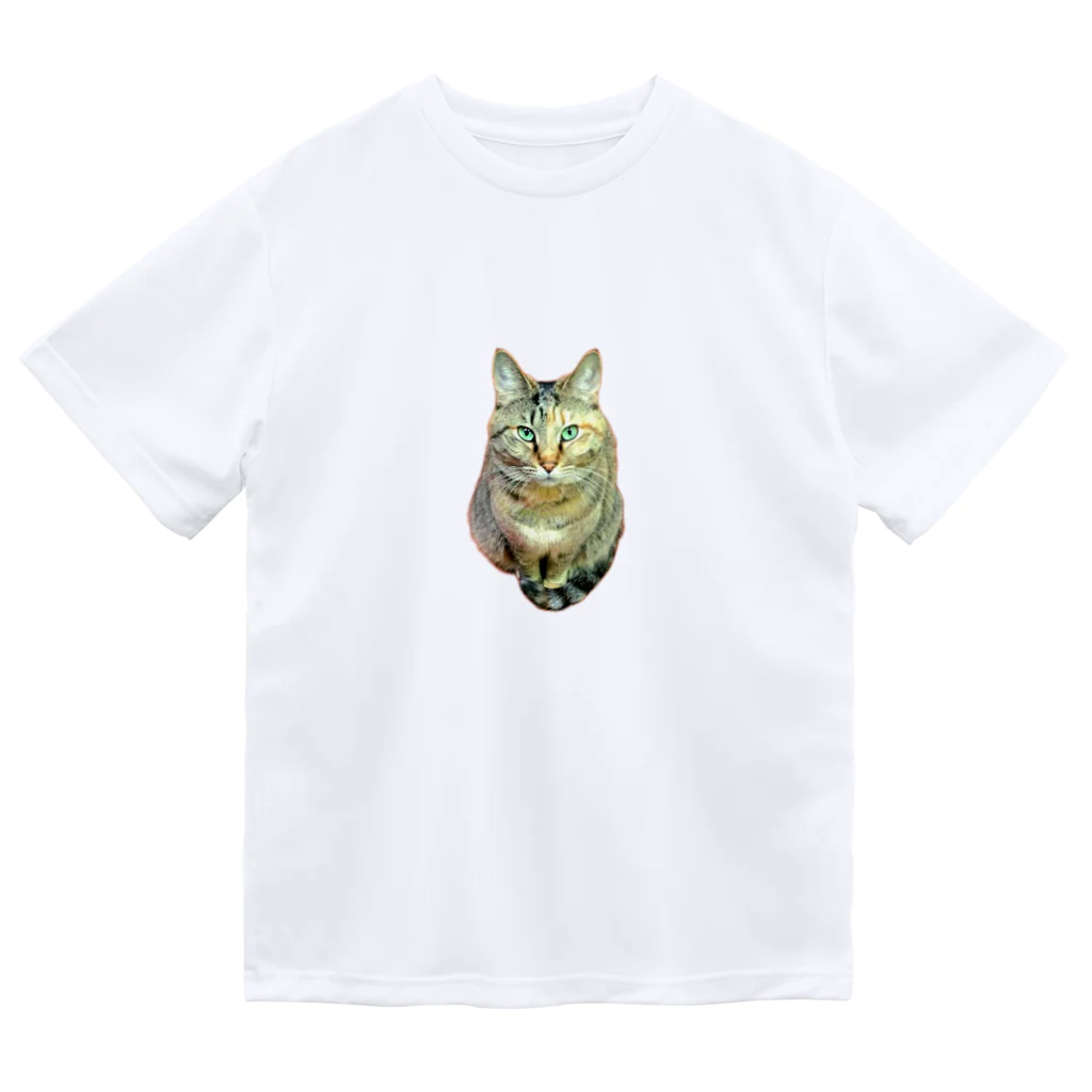 桃くるみSHOPのしっぽマフラーにゃん Dry T-Shirt