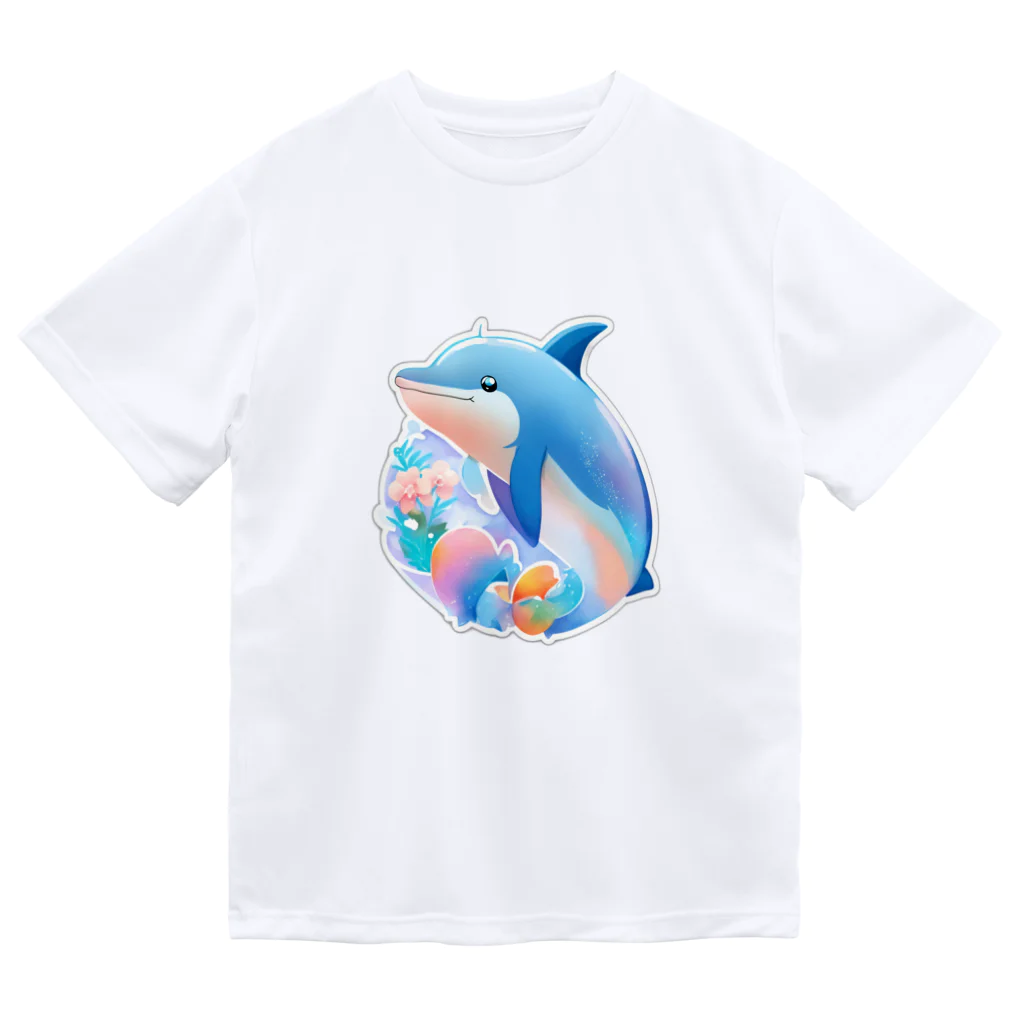 dolphineの可愛いイルカ ドライTシャツ