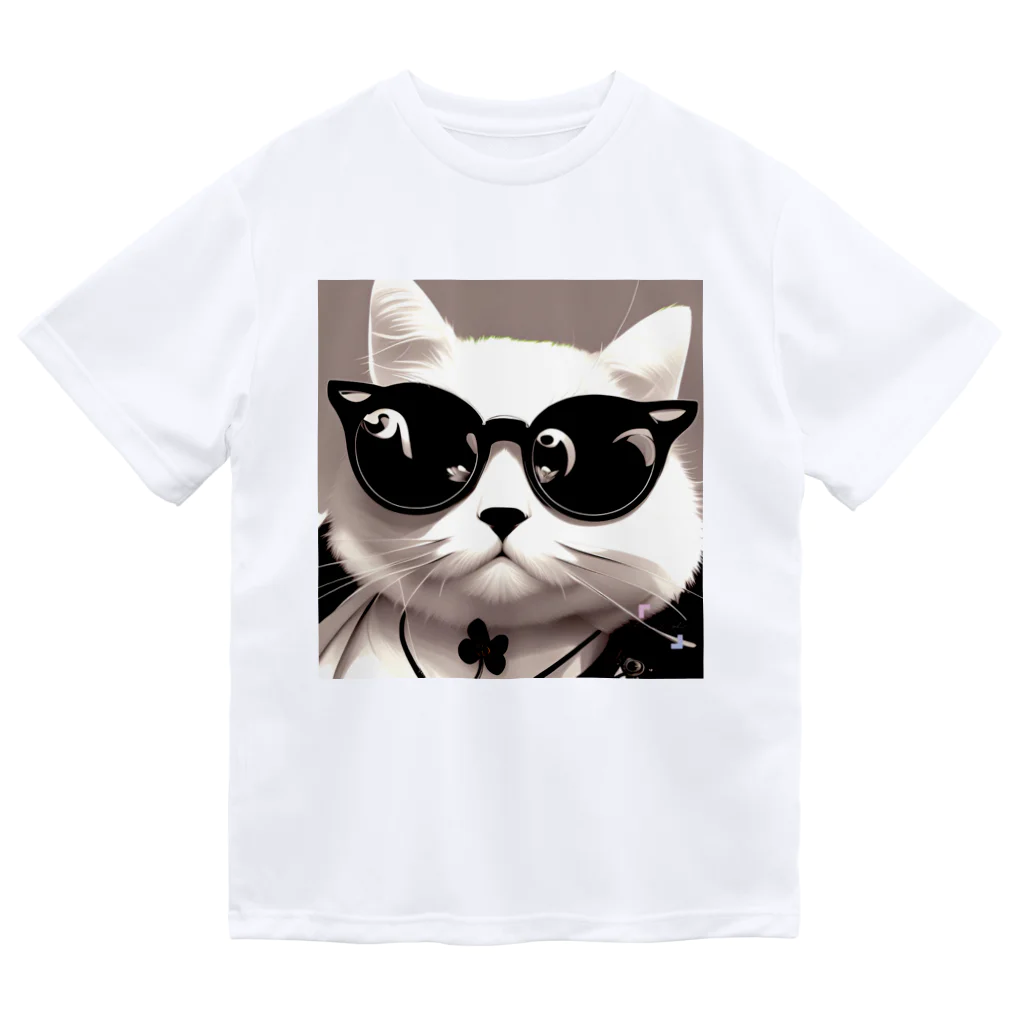 Connect Art SUZURI STOREのConnect Art 001 Cat ドライTシャツ