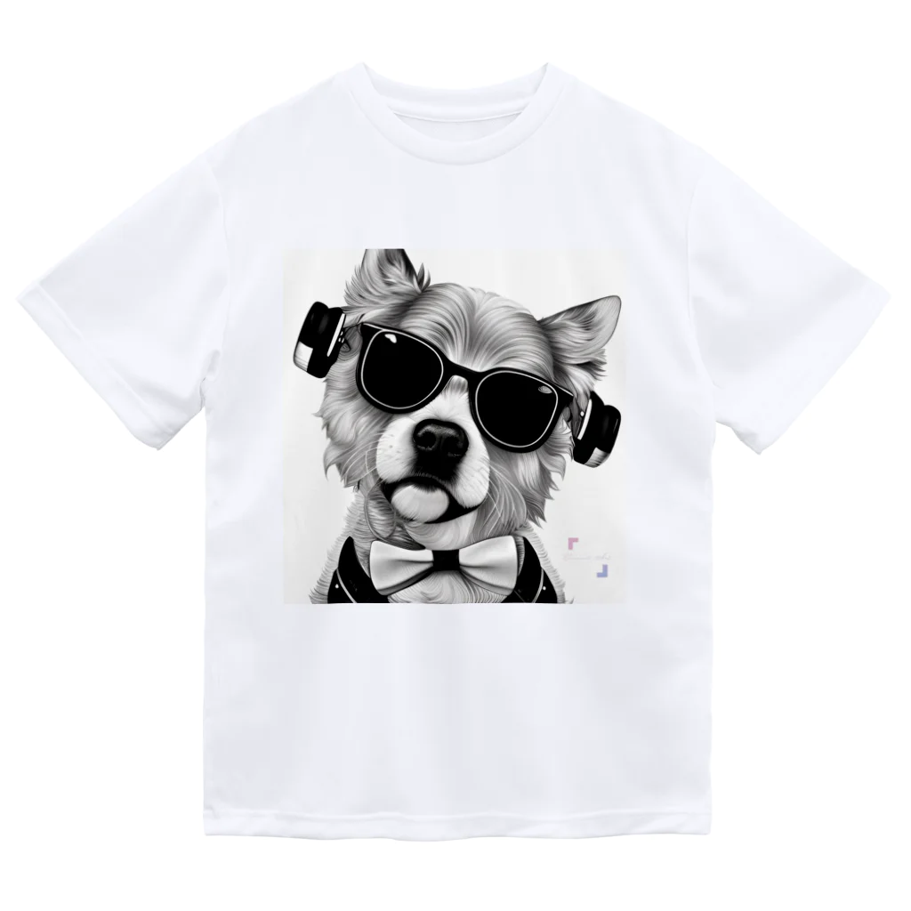 Connect Art SUZURI STOREのConnect Art 003 Dog Dry T-Shirt