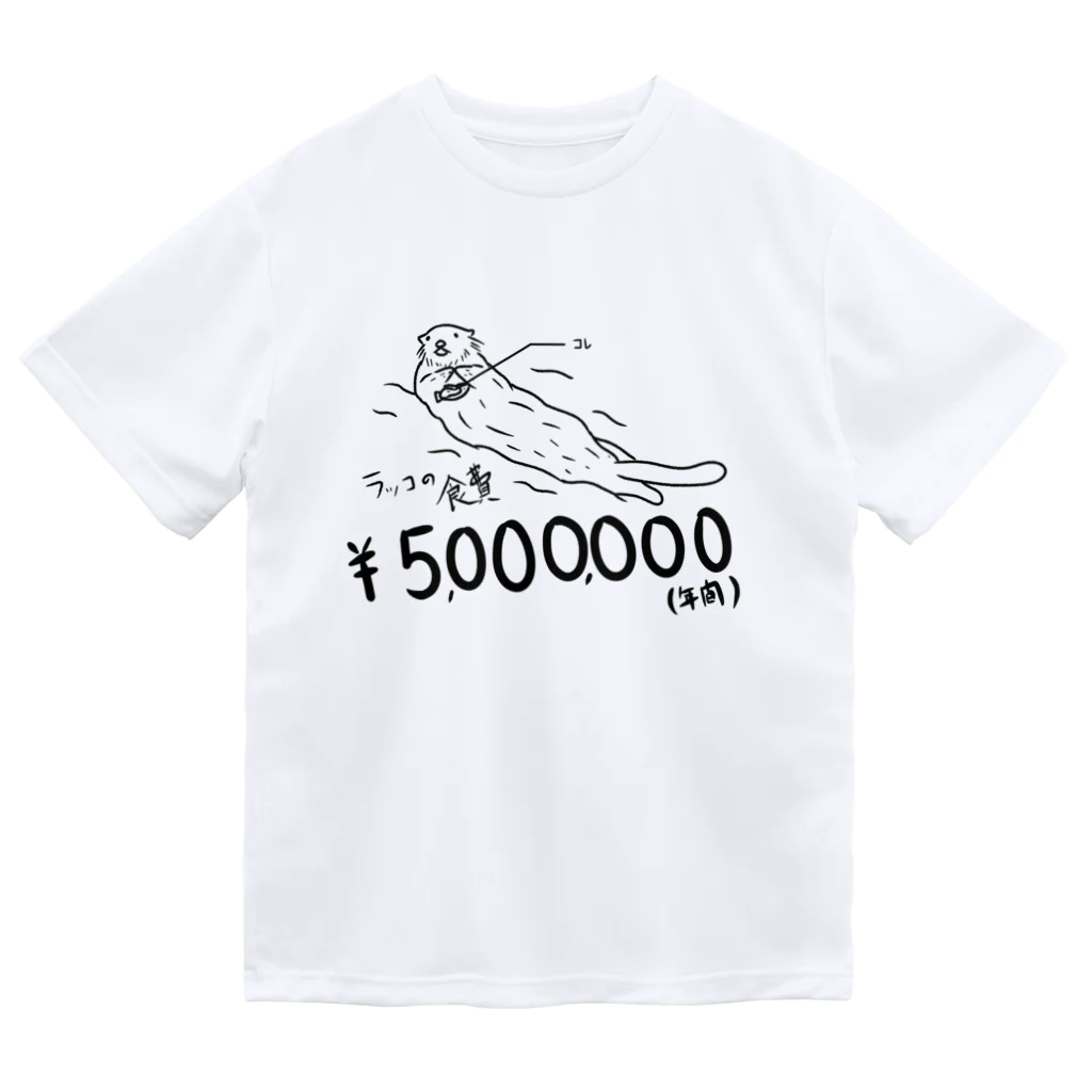 ヒロシオーバーダイブのラッコの食費は500万 ドライTシャツ