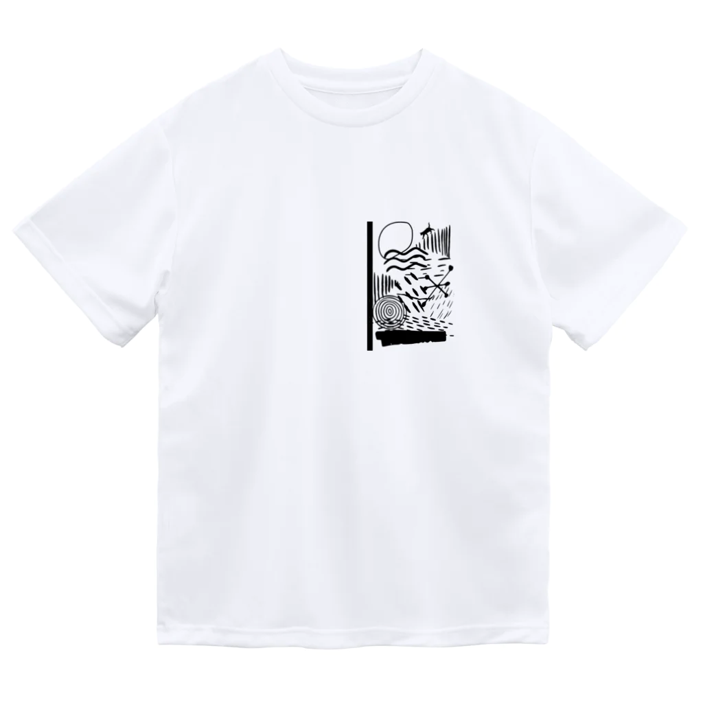 saesaeshoのアート街の猫 ドライTシャツ