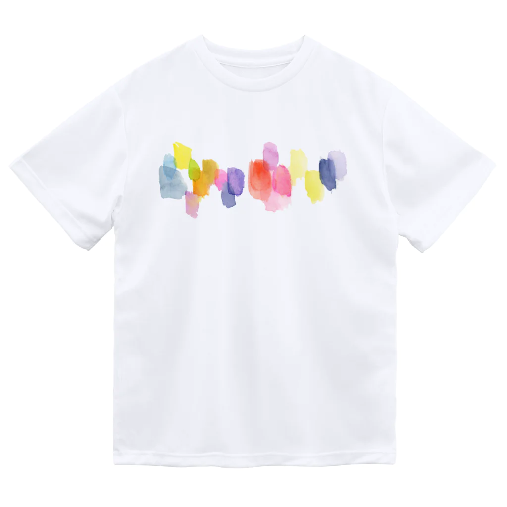 c5watercolorの水彩ペイント・カラフルその2 ドライTシャツ