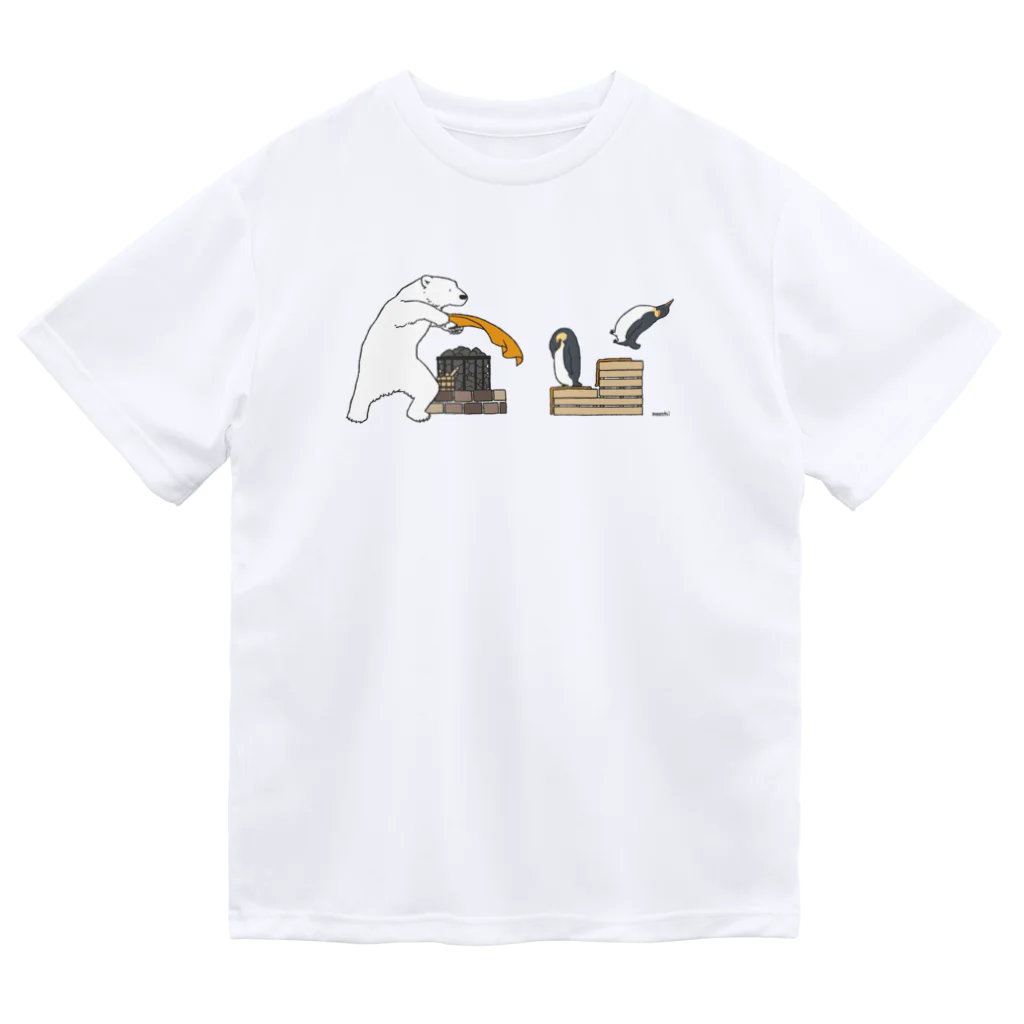 mocchi’s workshopのシロクマロウリュ ドライTシャツ