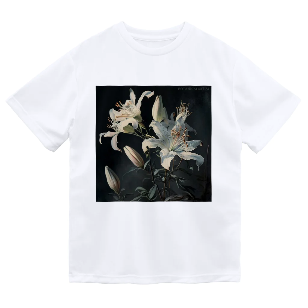 botanicalartAIのユリ Dry T-Shirt