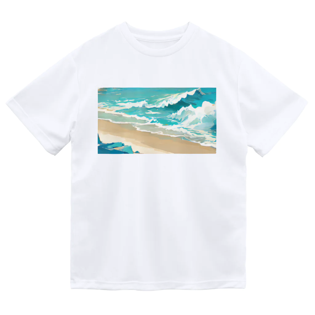 Tenxxx10の蒼い海 ドライTシャツ