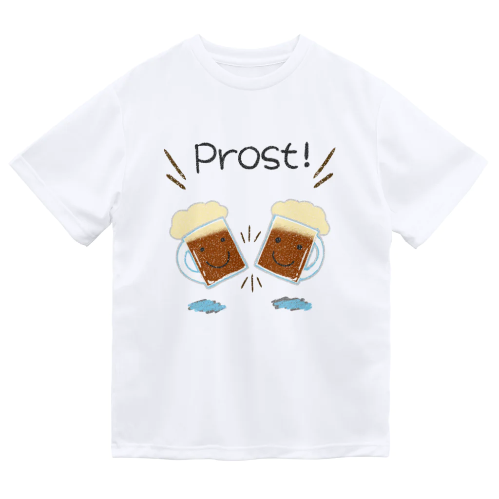 Handgestrickt Ju shopのスマイリードンケルくん、プロスト（乾杯）！ Dry T-Shirt