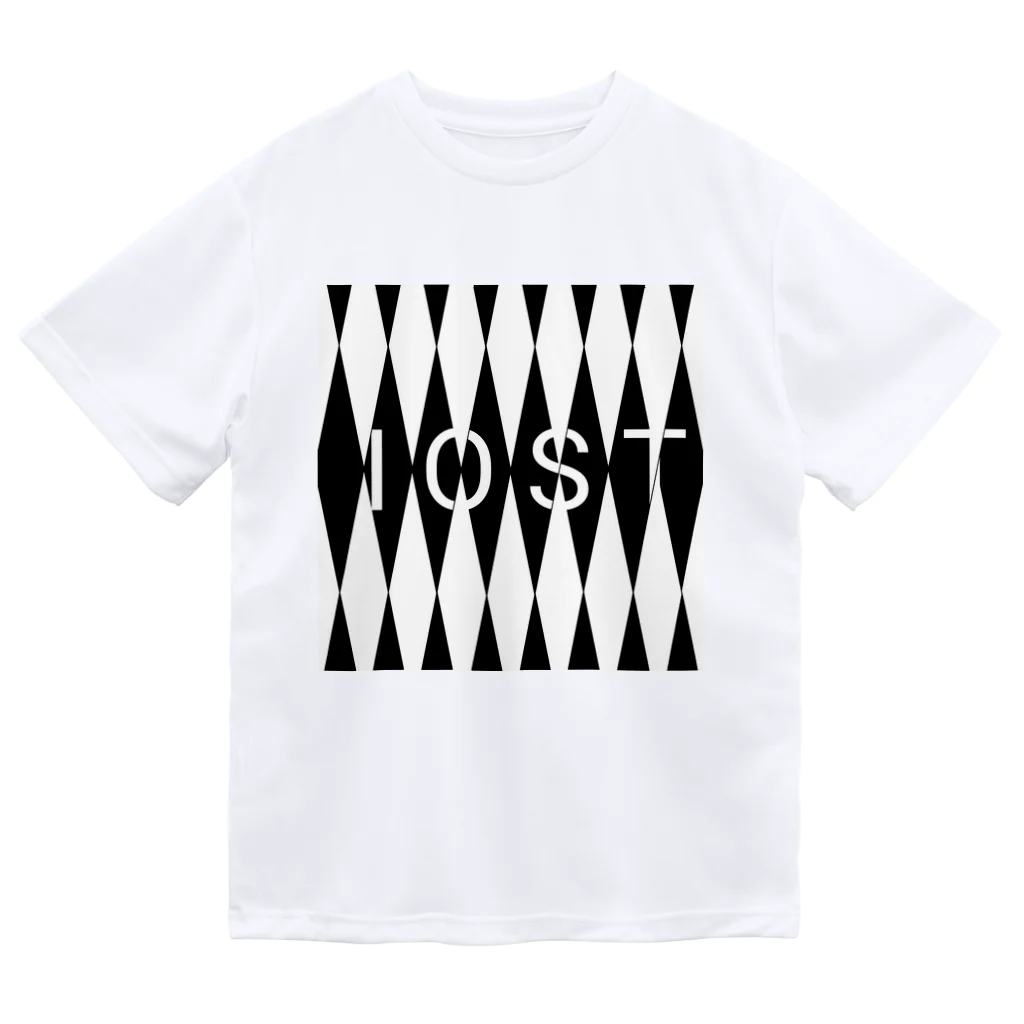 IOST_Supporter_CharityのIOSTバーサスデザイン(白黒シリーズ) ドライTシャツ