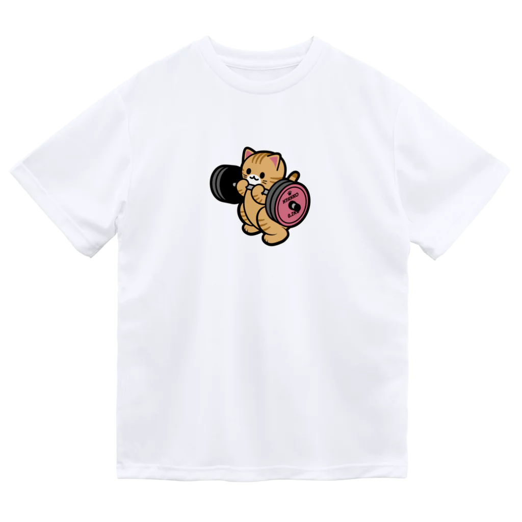 きんにく村SHOPのばーべるニャンコ（茶トラver.） Dry T-Shirt