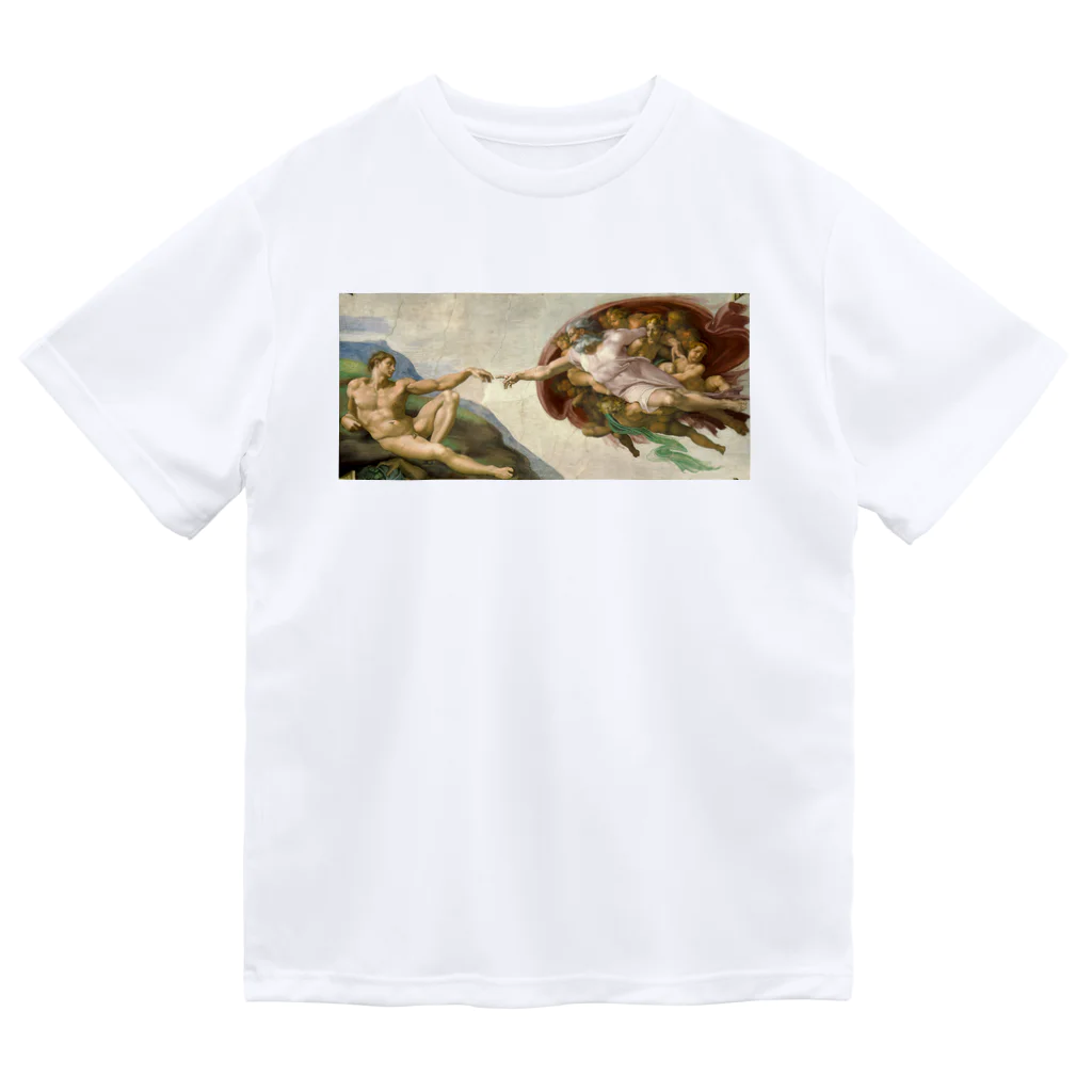 世界美術商店のアダムの創造 / The Creation of Adam ドライTシャツ