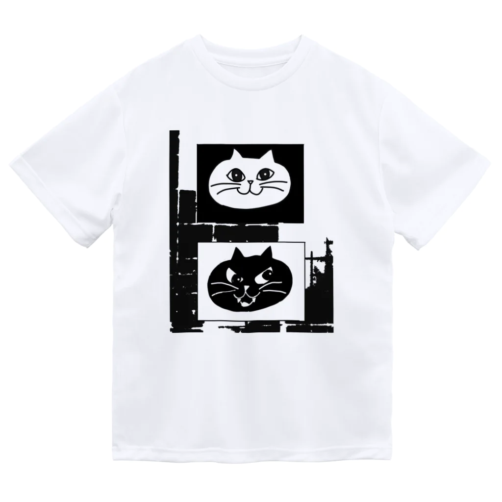 khakie shopの白まる　黒まる ドライTシャツ