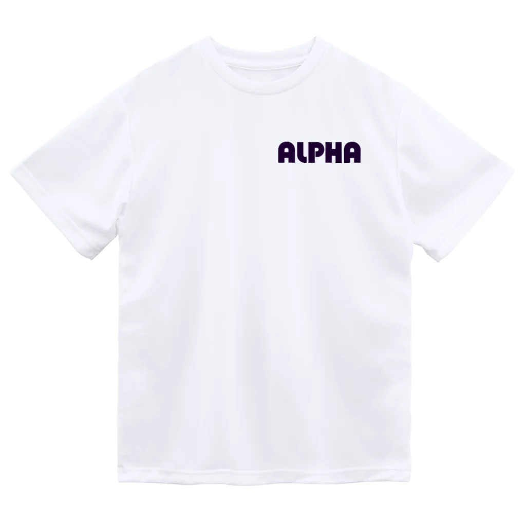 リジット・モータースポーツのALPHA紺-RIGID紺-TETRX紫 Dry T-Shirt