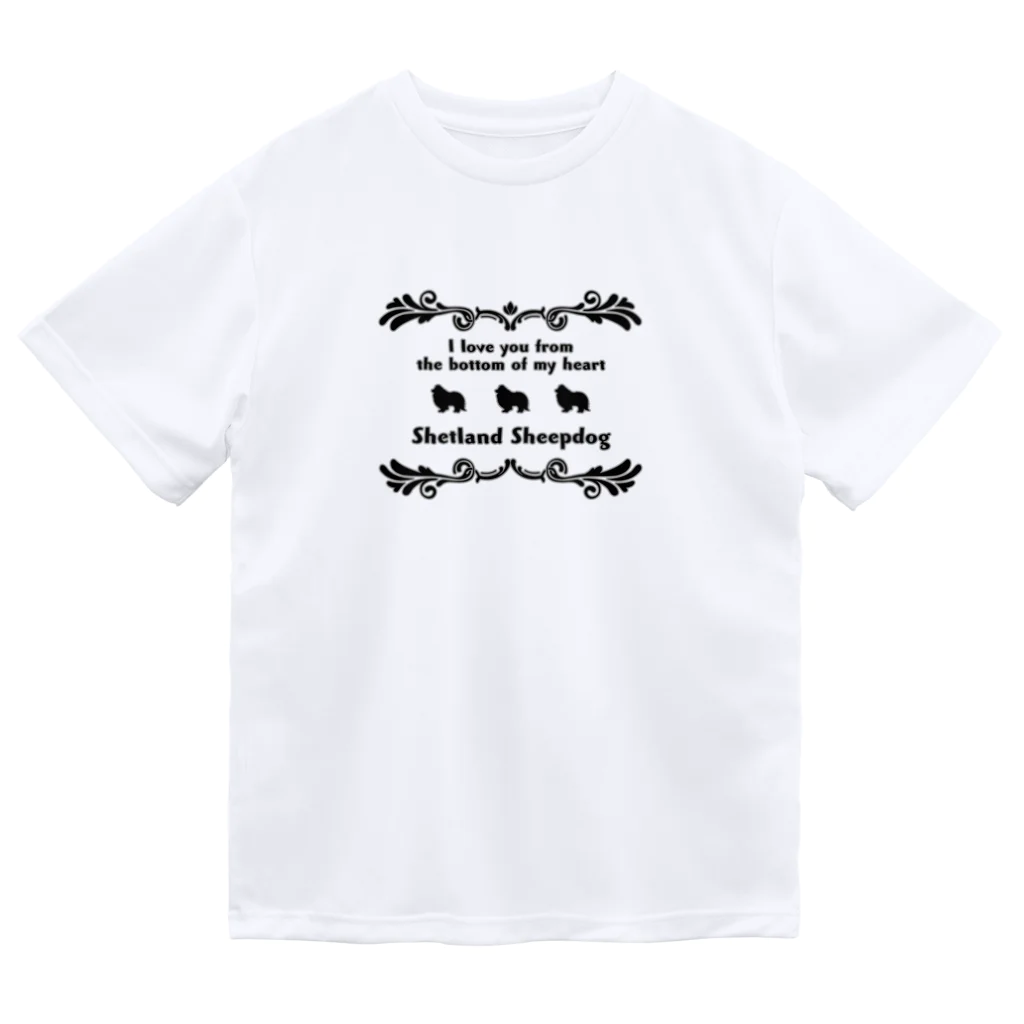 onehappinessのシェルティ　wing　onehappiness Dry T-Shirt