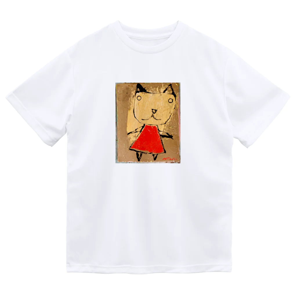 Tominaga Keishiのアニマルシリーズのネコ娘 Dry T-Shirt