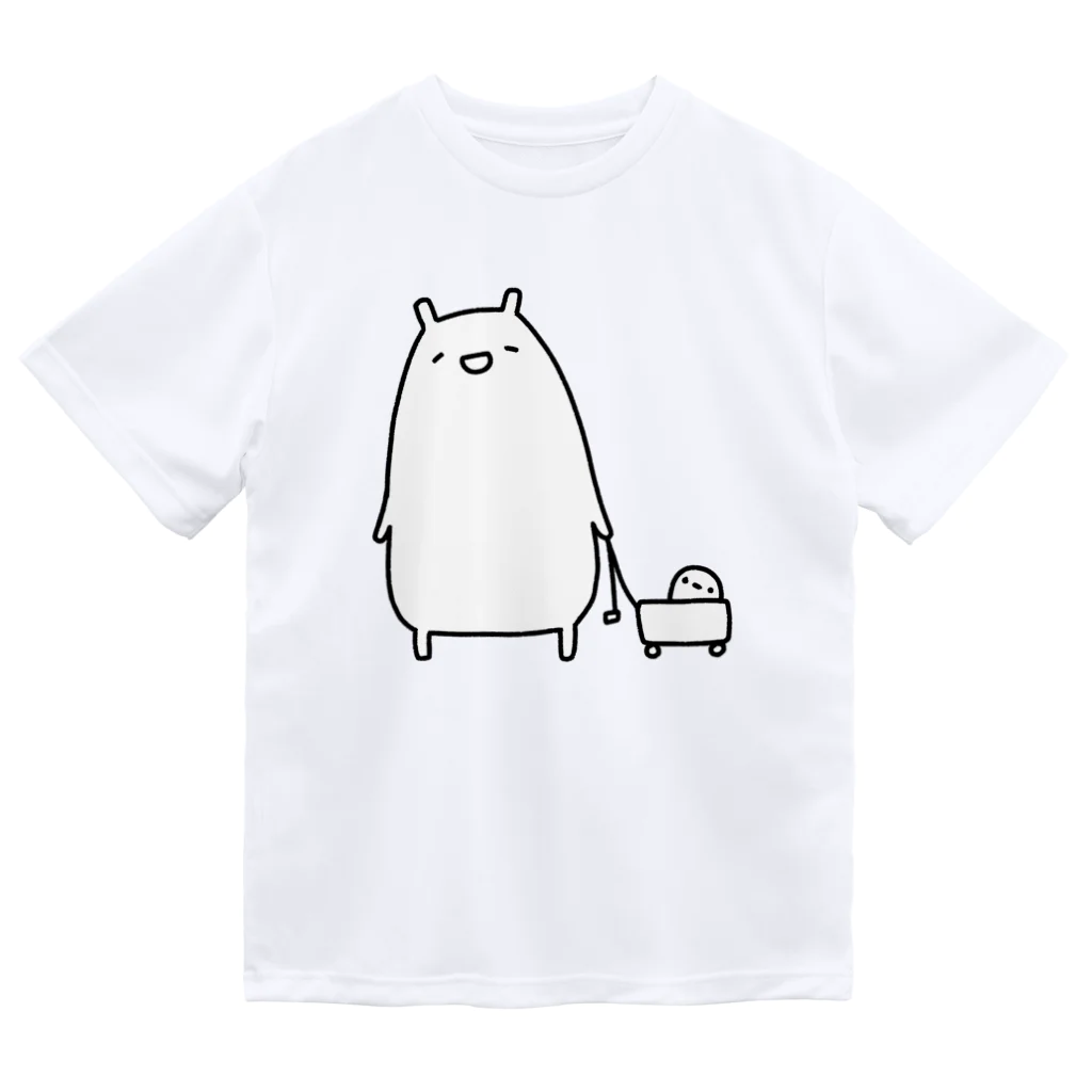 うさやのお散歩をするかわいいねこ Dry T-Shirt