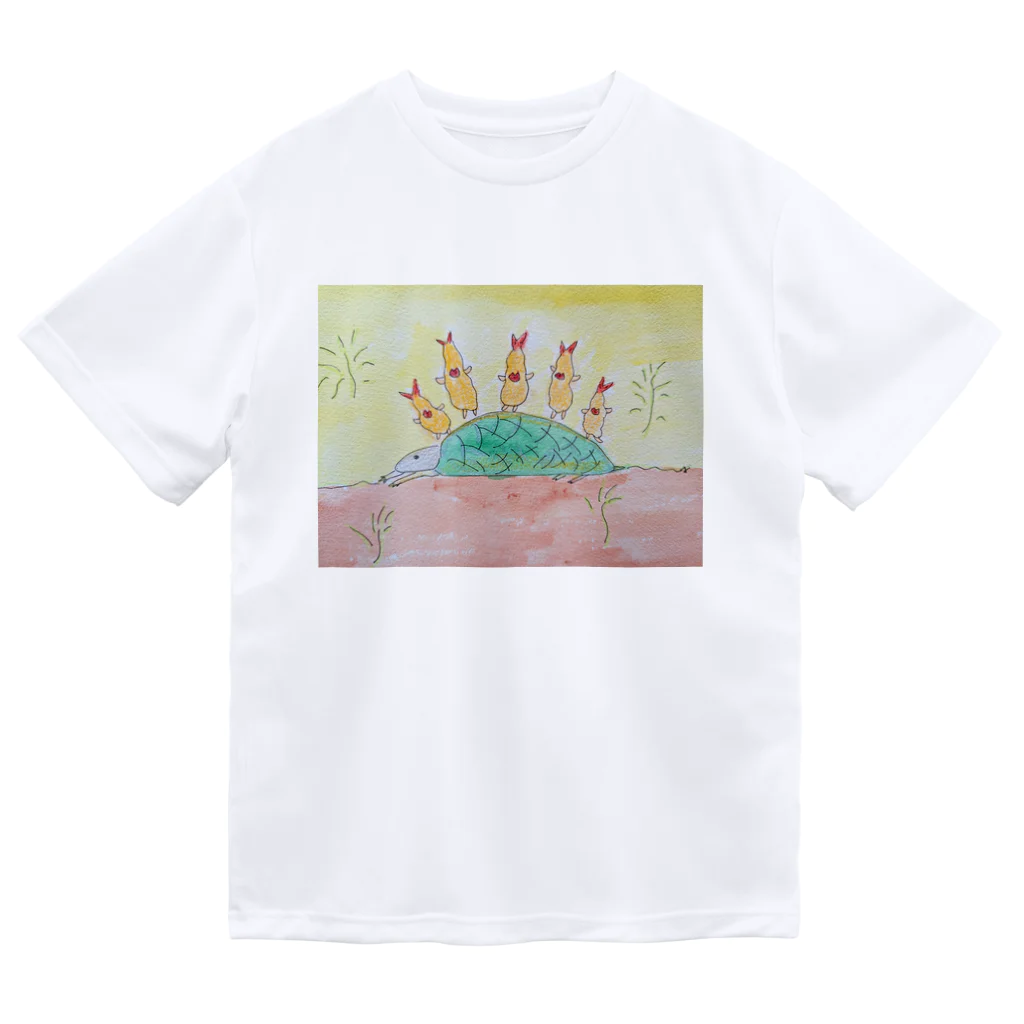 fuyunoebi-2948-5の亀と一緒に楽しい気分 Dry T-Shirt