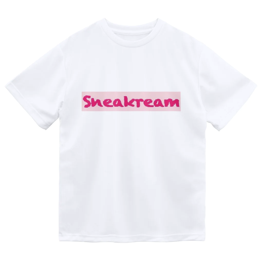 Sneakreamのストロベリーアイスクリームスニーカー ドライTシャツ