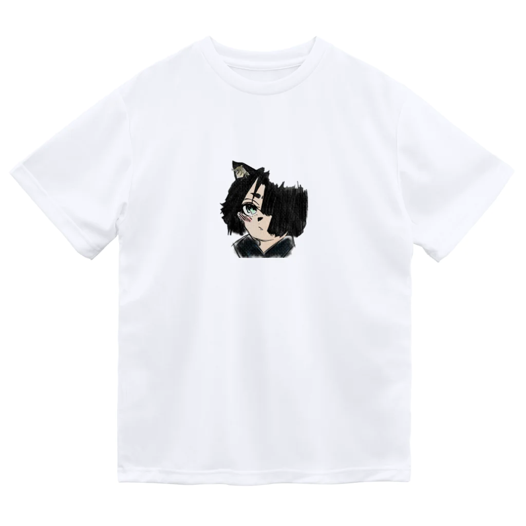 みつまめこshopの猫耳少女 ドライTシャツ