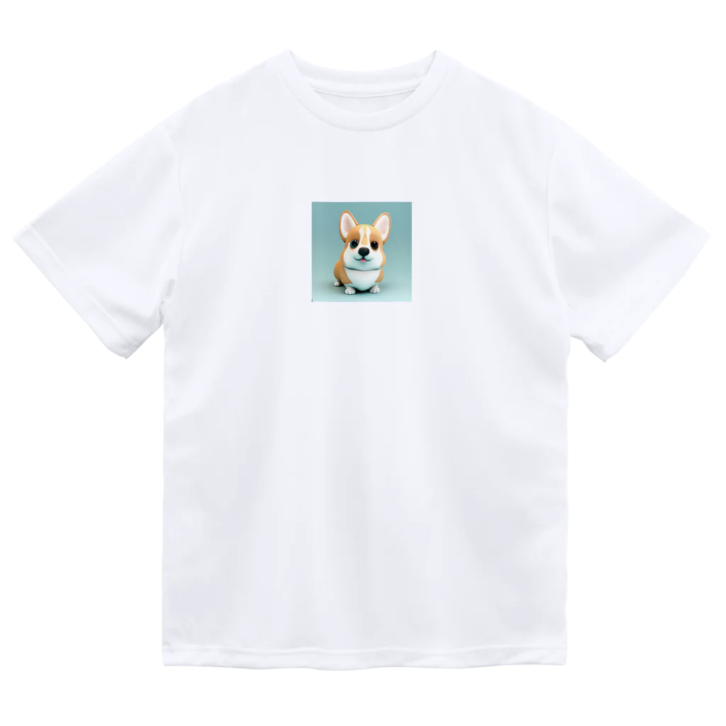 sweetsmailstudioの3Dイラストコーギー ドライTシャツ