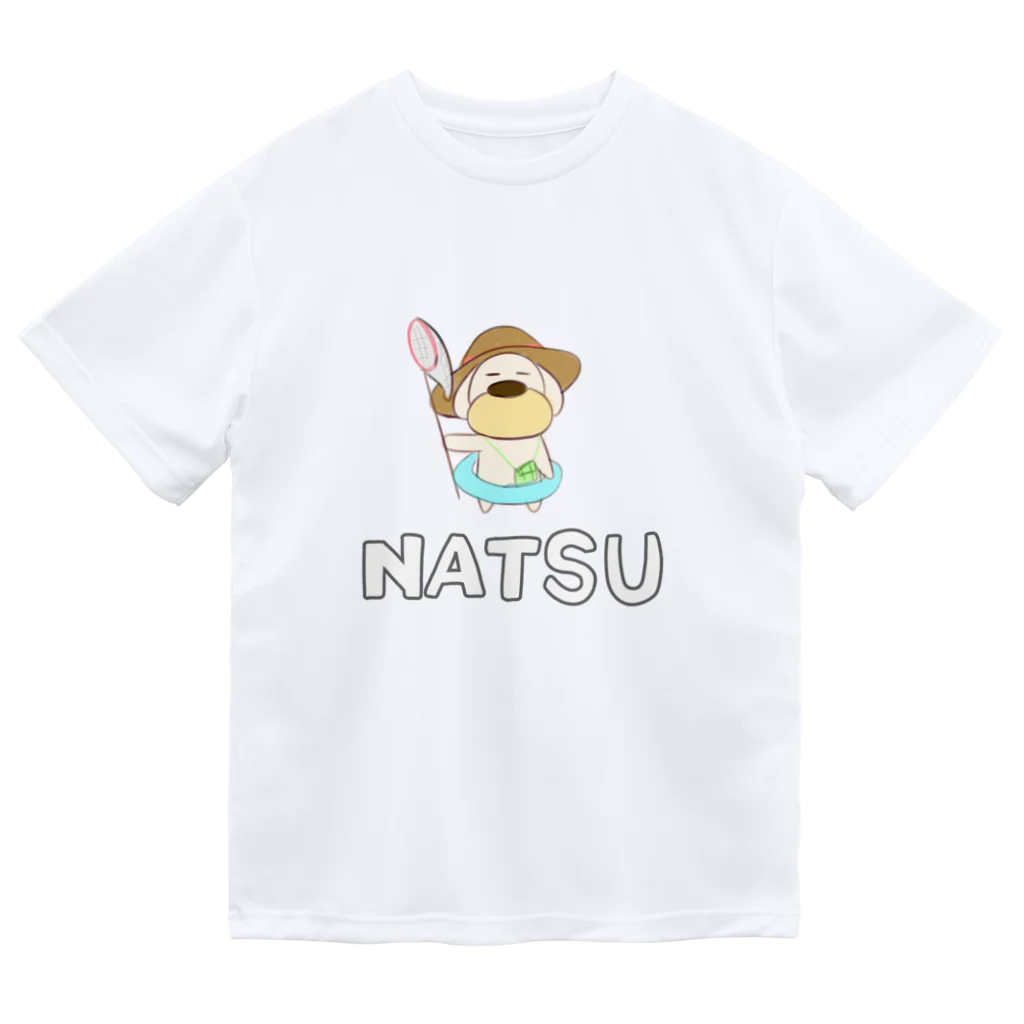 おもちまるの夏のゆるい犬 ドライTシャツ