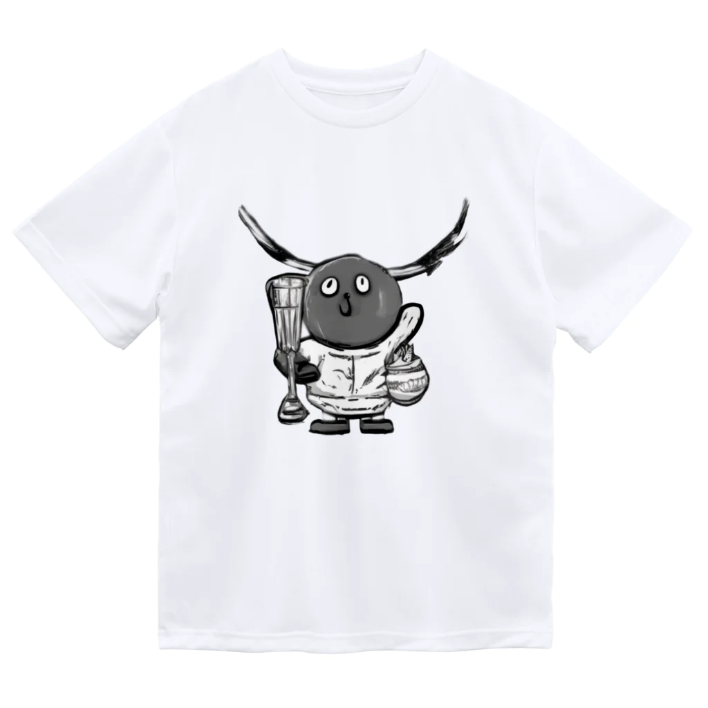 TunaBBQのニコニコな鹿 Dry T-Shirt