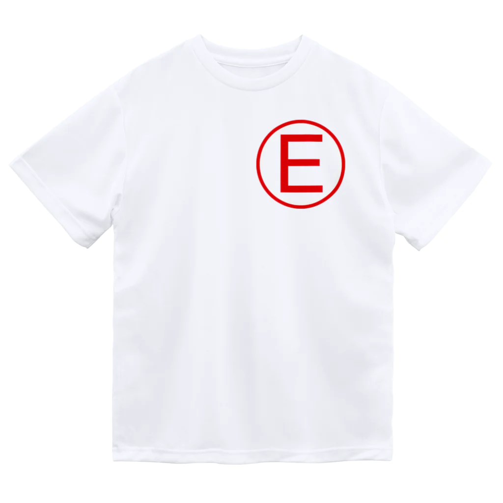 kimchinのF1の消火装置Fire Extinguisherを示すEマークのデザインです! Dry T-Shirt