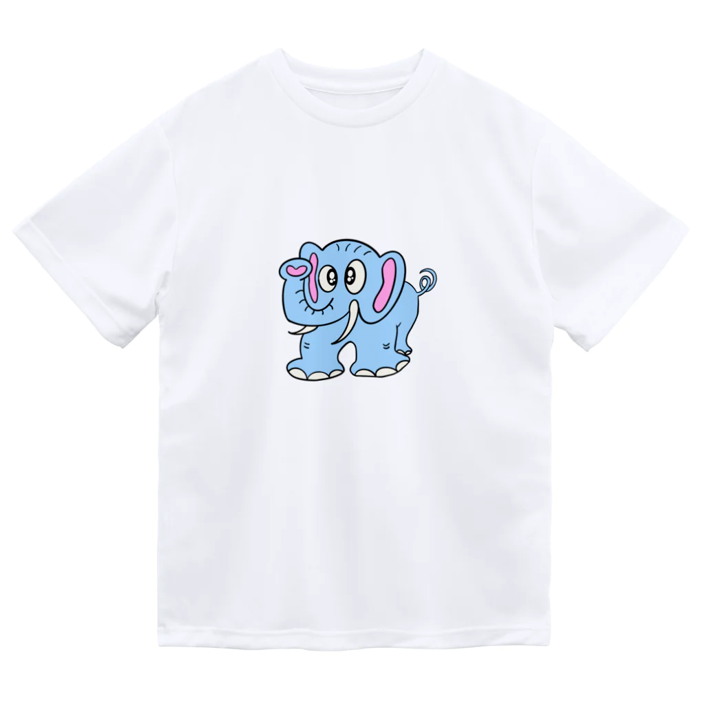 じゅうに（Jyuuni）の0008・青いぞうさん（じゅうにブランド） ドライTシャツ