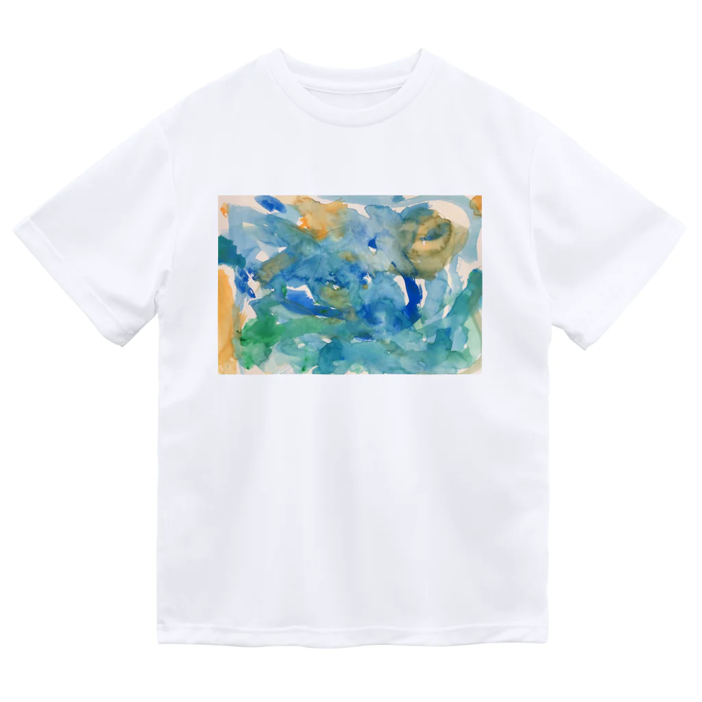 しあわせはおいしいよの春の海 ドライTシャツ